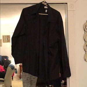 Van Heusen Black dress shirt 18 34/35